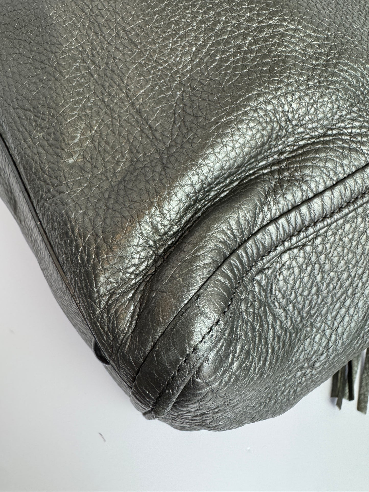 Gucci Soho Leather medium Grey  Bag