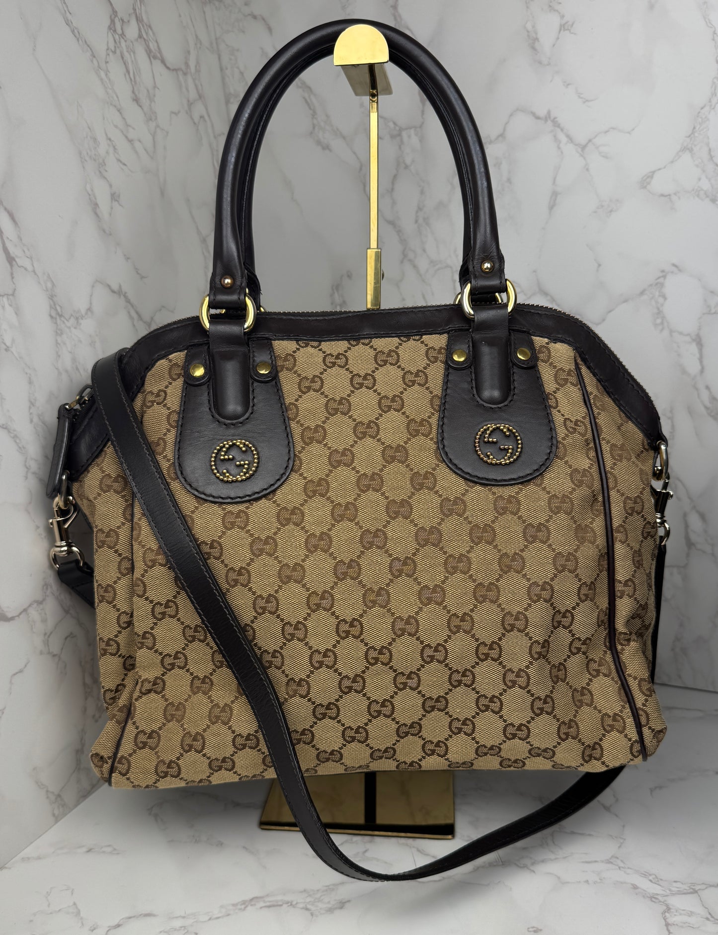 Gucci Scarlettt 2 way Tote Shoulder Bag GG