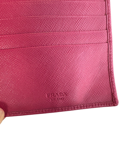 WA8👛 Prada Saffiano Leather pink (COA included) Retail 1150$