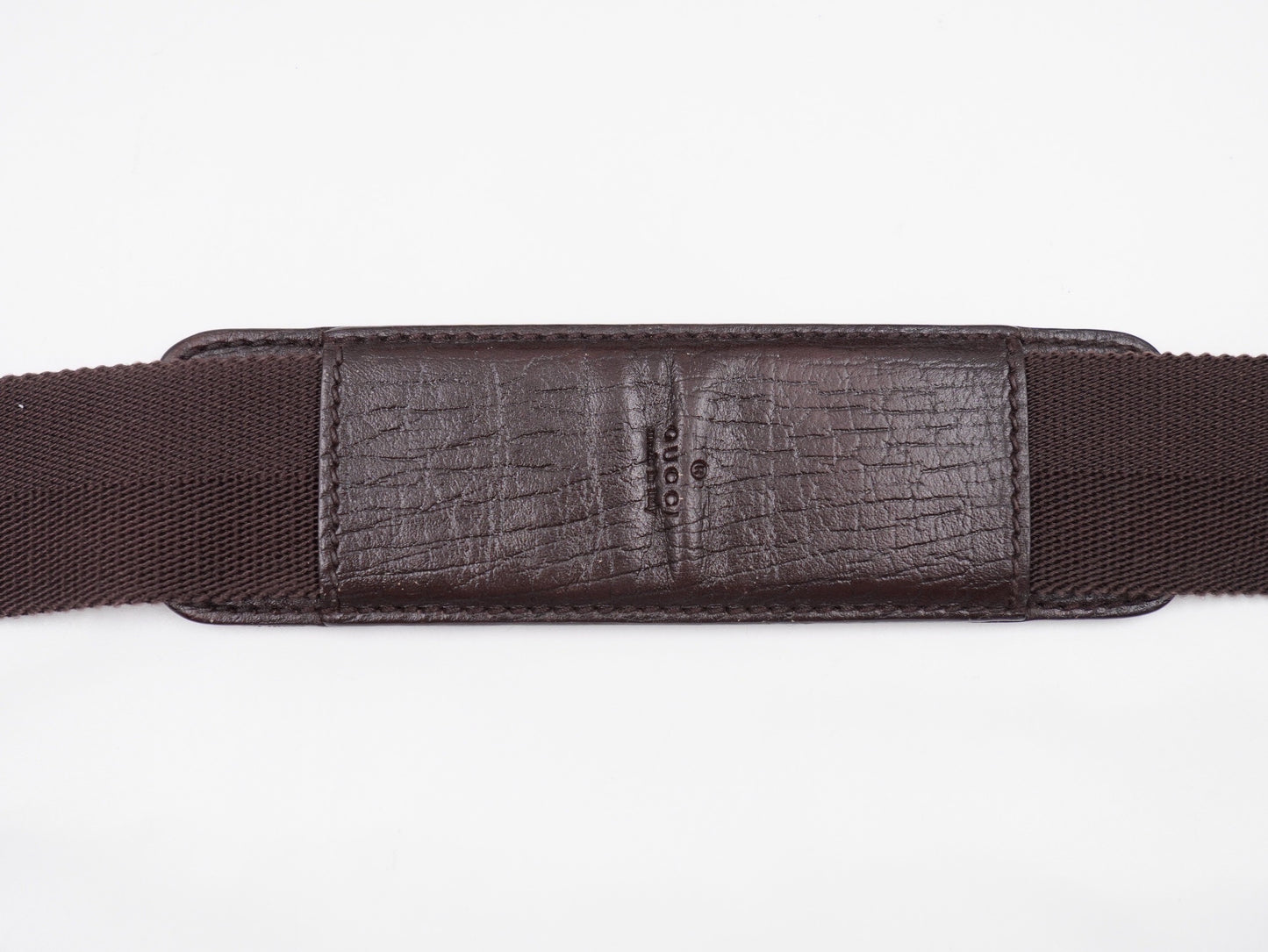 Gucci Double Buckle Messenger Bag GG Coated Canvas