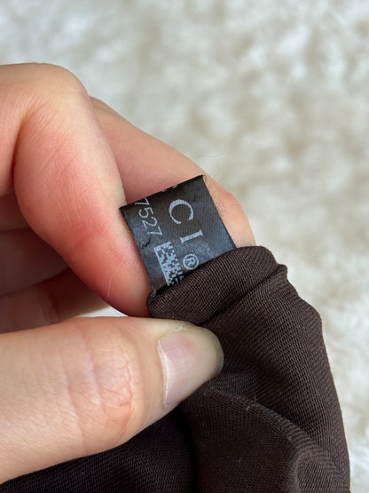 GUCCI Web Strap Camera GG Canvas Brown
