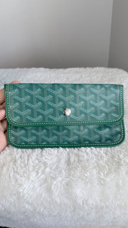 GOYARD Saint Louis Tote Coated Canvas PM Green
