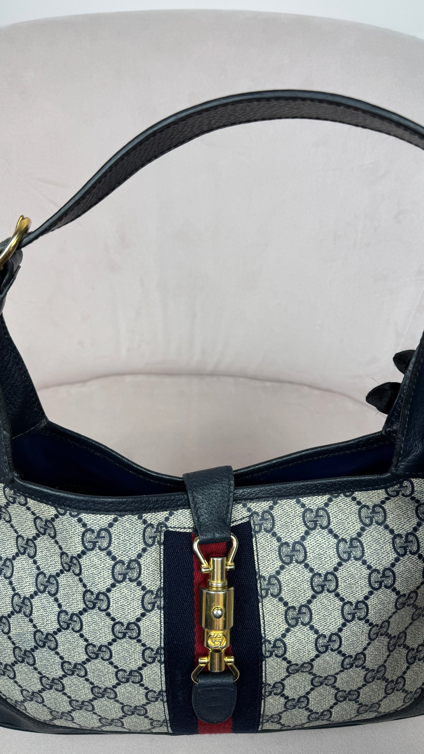 Gucci Jackie Shoulder Bag in Navy (Vintage)