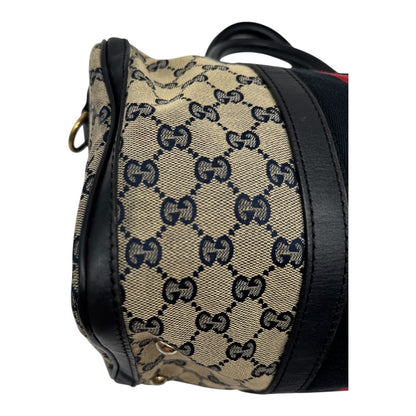 Authentic Gucci Boston GG Canvas Navy Blue