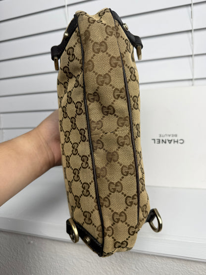 Gucci d ring hobo GG Canvas