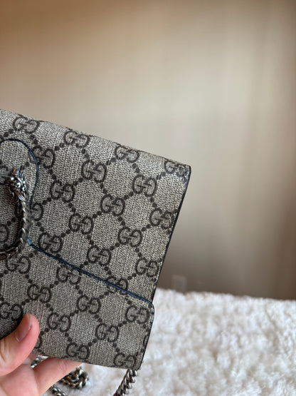 GUCCI Dionysus Chain wallet GG  Coated Canvas Small