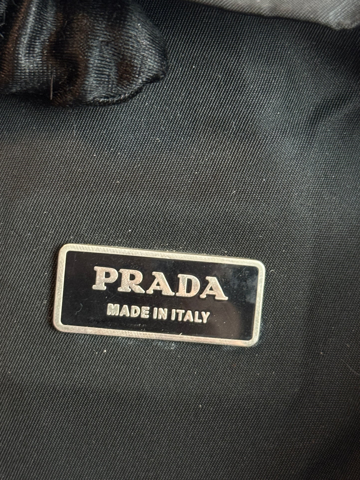 PRADA Tessuto Nylon Montagna Double Buckle Backpack Black