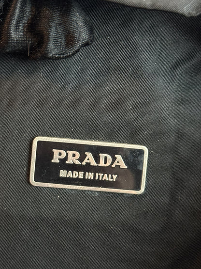 PRADA Tessuto Nylon Montagna Double Buckle Backpack Black