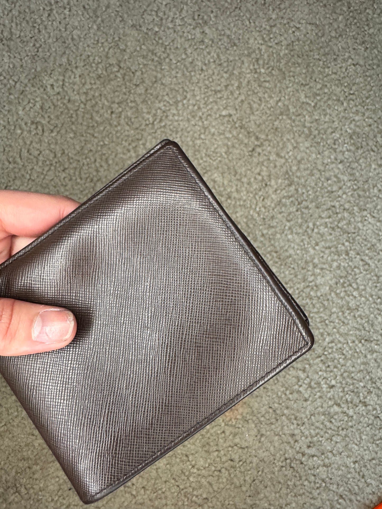 Prada saffiano men brown