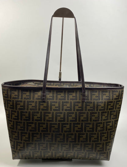Fendi Roll Tote Zucca Coated Canvas Medium