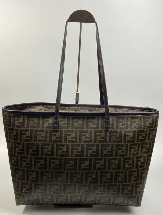 Fendi Roll Tote Zucca Coated Canvas Medium