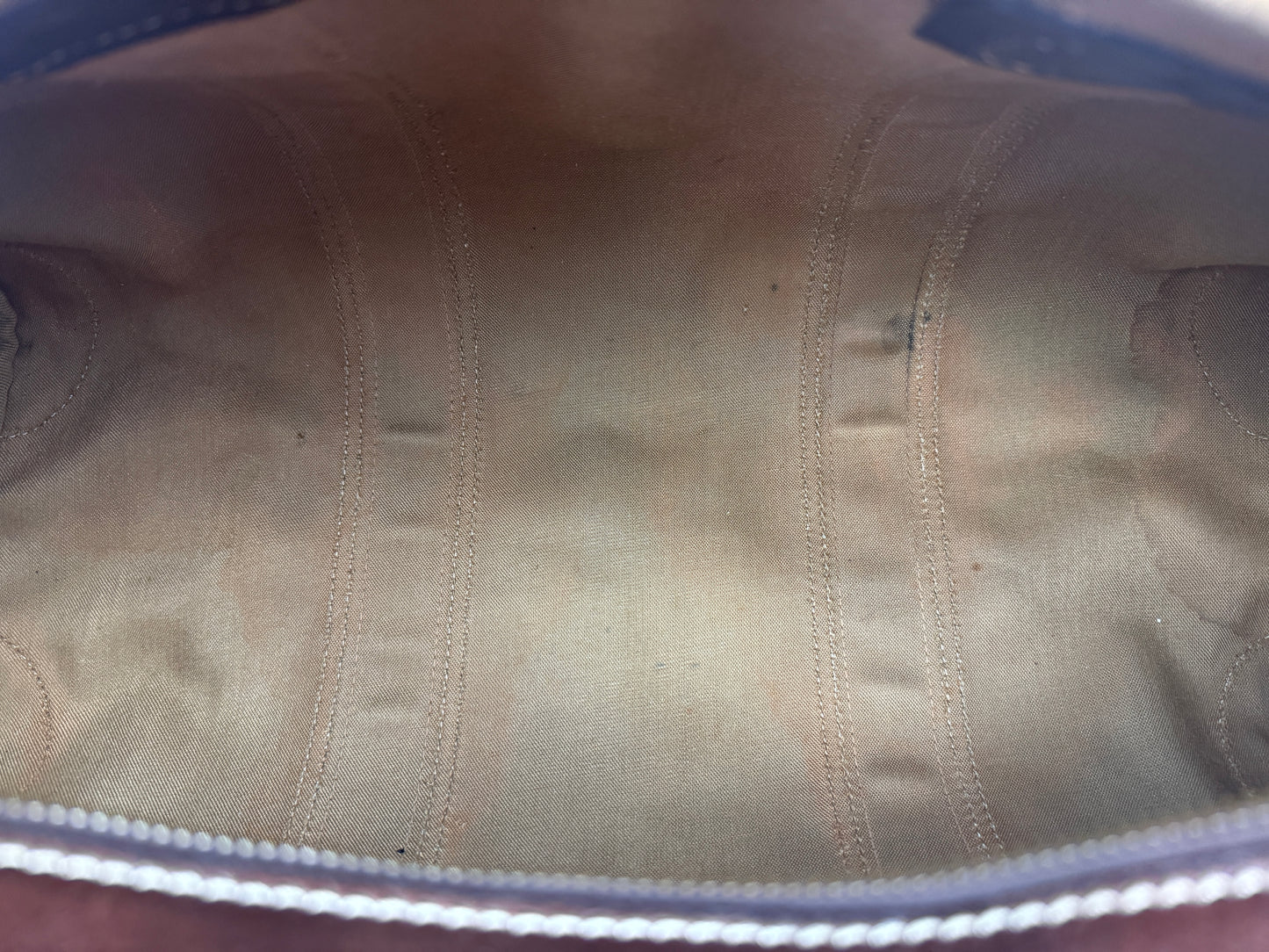 GUCCI Vintage Web Travel GG Coated Canvas Brown