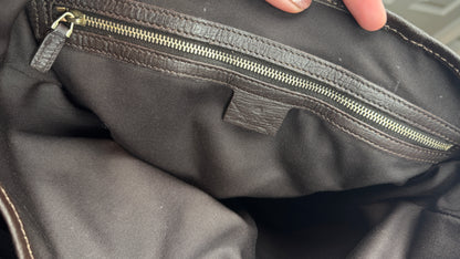 Gucci Web Tote GG Canvas  Brown