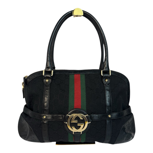 Gucci Web Stripe Interlocking logo GG Canvas