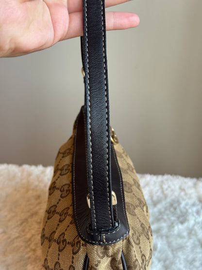 GUCCI Lovely Heart GG Canvas Brown