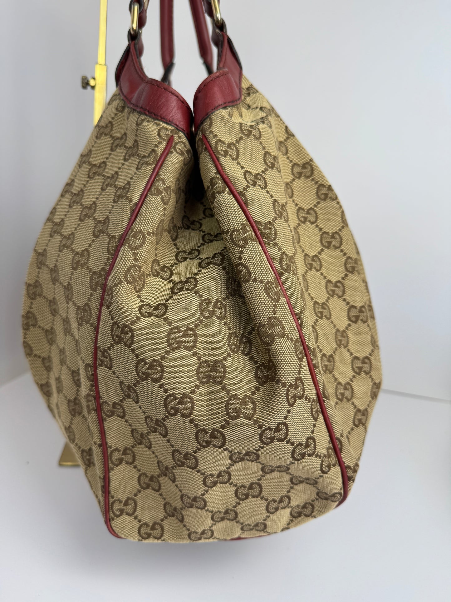 Gucci Sukey Large GG Canvas Burgundy