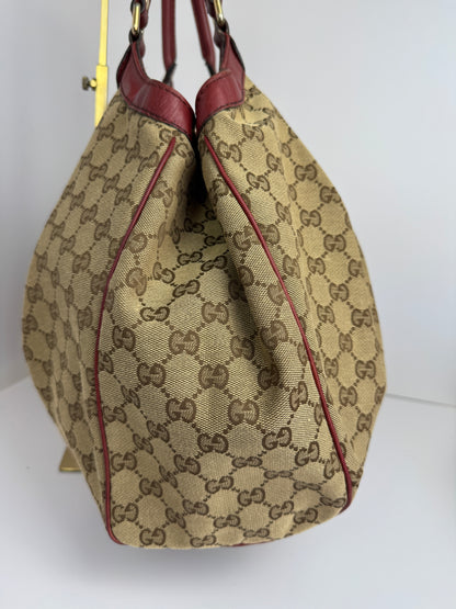 Gucci Sukey Large GG Canvas Burgundy
