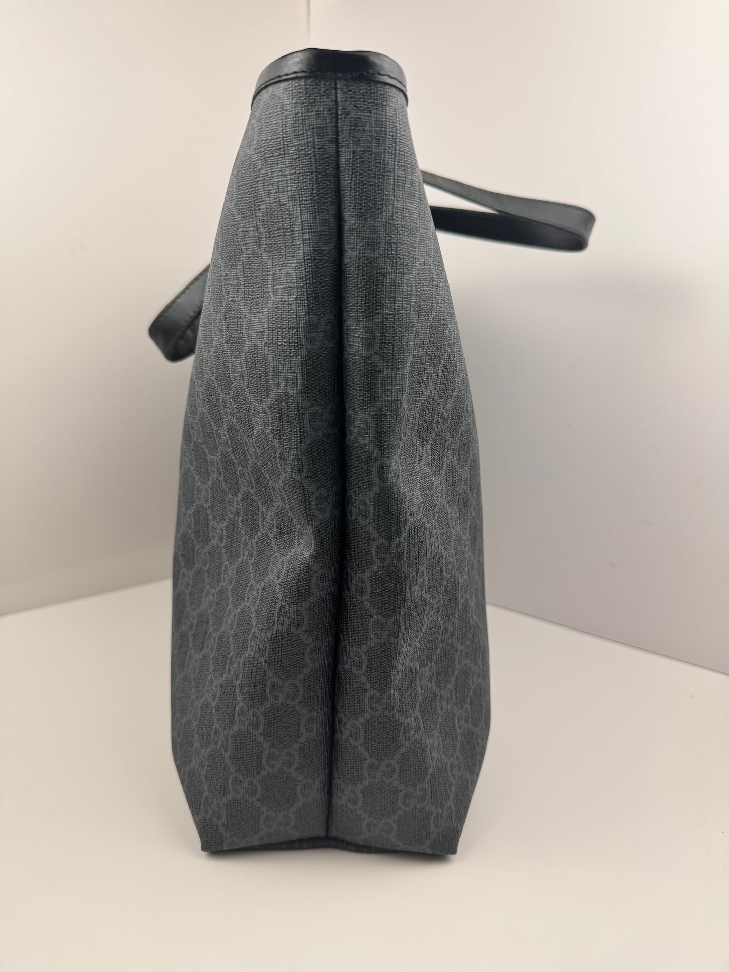 Gucci Large Tote GG Supreme Coated Canvas Black