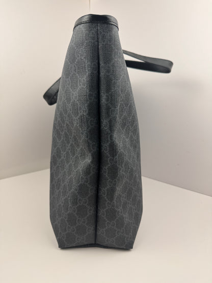Gucci Large Tote GG Supreme Coated Canvas Black