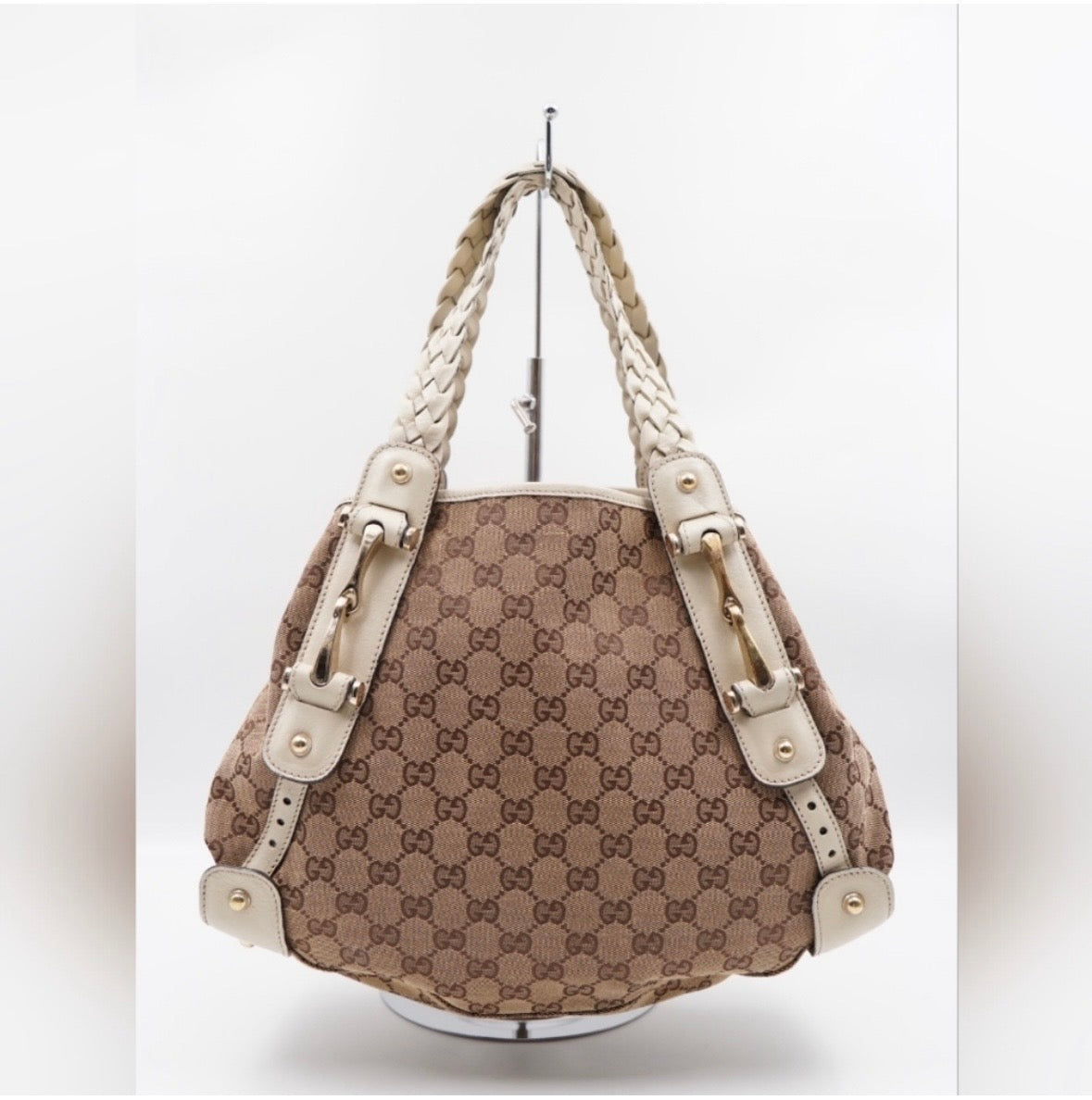 Gucci Pelham Shoulder GG Canvas White