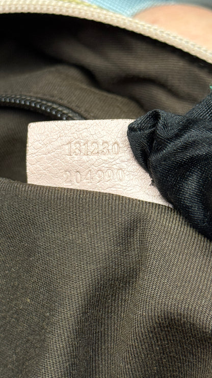 Gucci Web Tote Pink&Blue GG Canvas