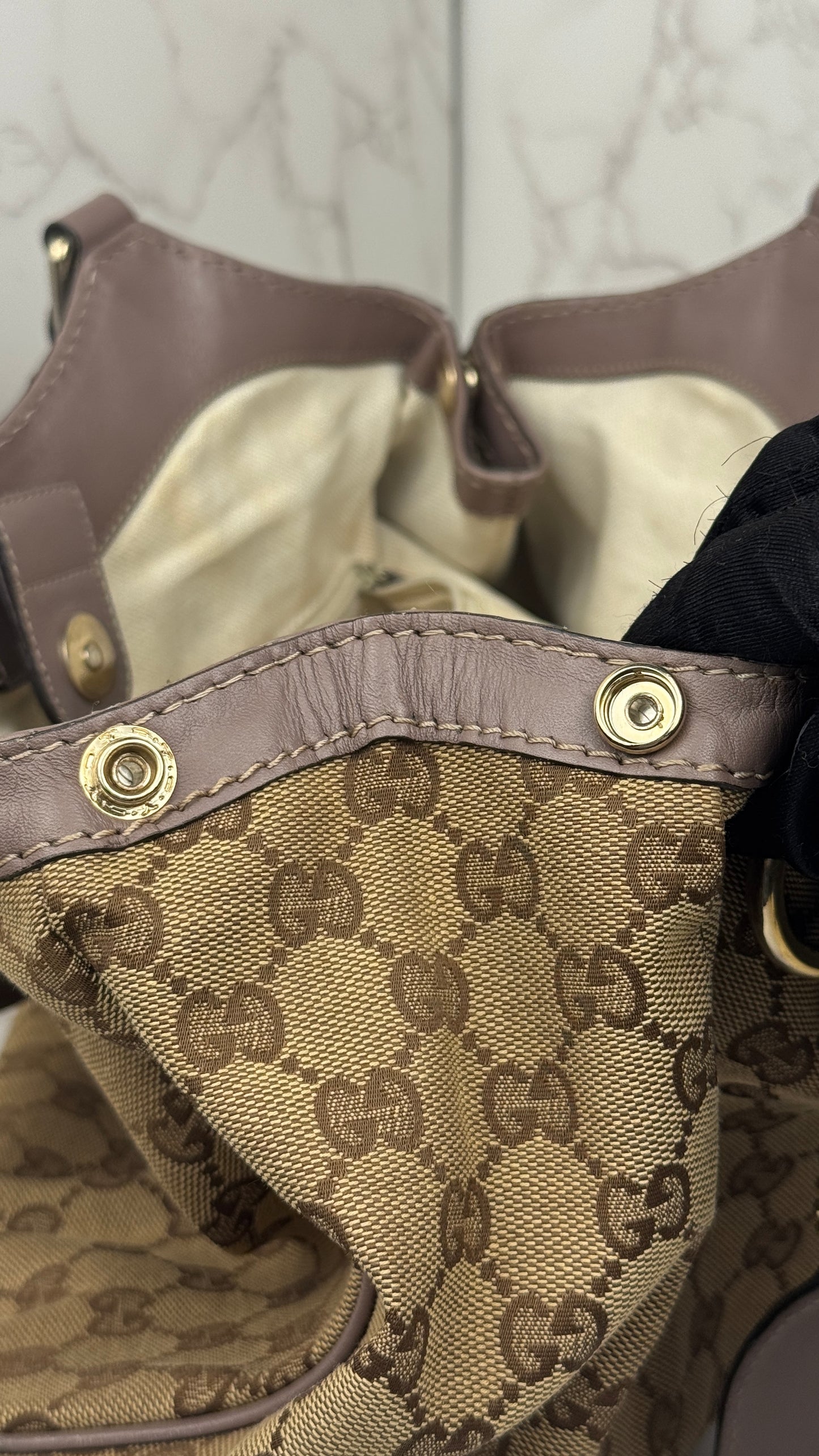 Gucci Sukey Hobo Shoulder Bag Nude
