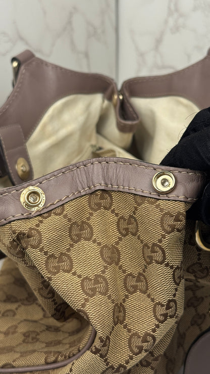 Gucci Sukey Hobo Shoulder Bag Nude