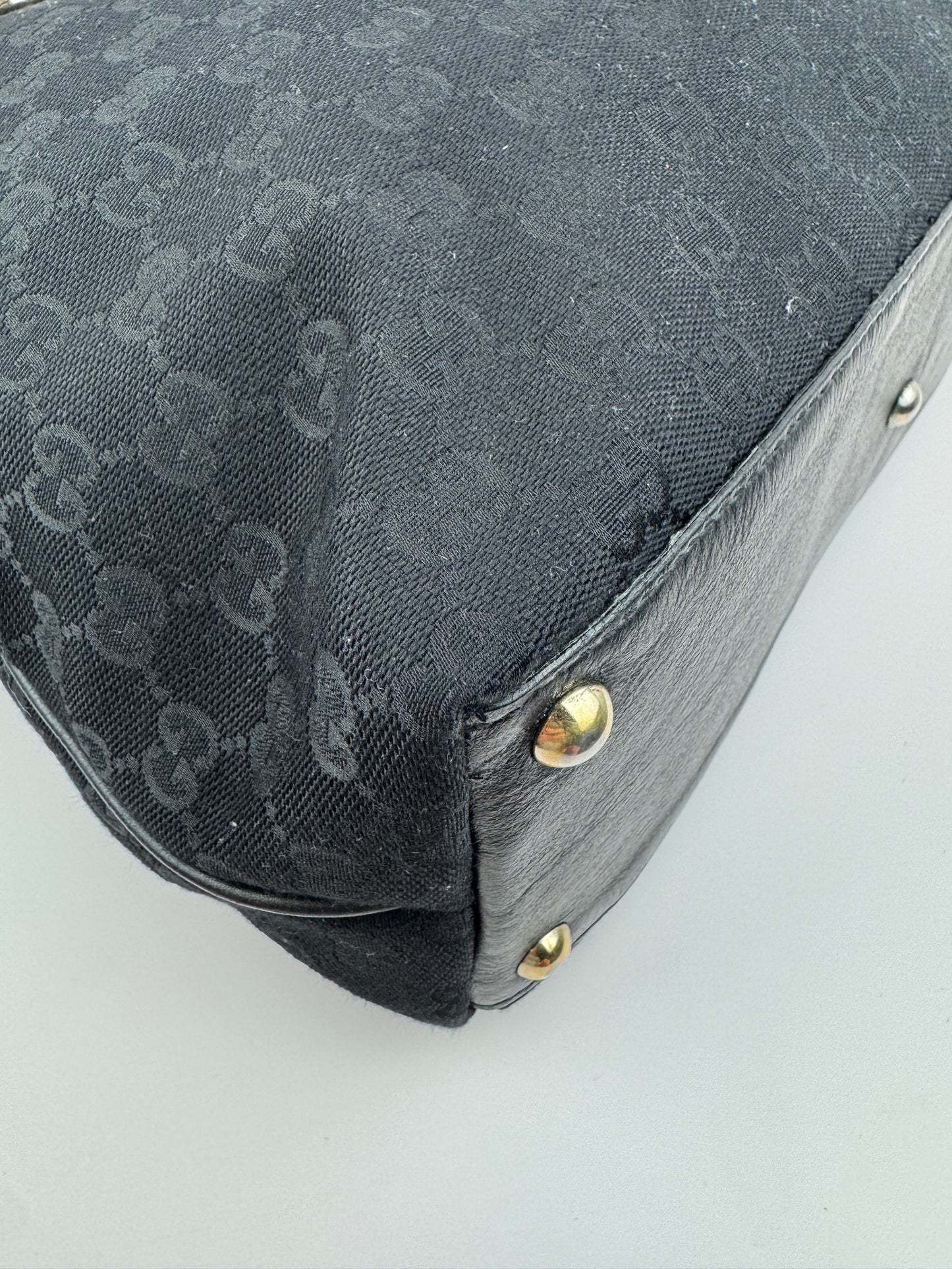 Gucci New Britt Tote Black Medium Monogram