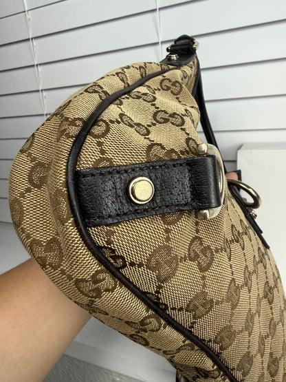 Gucci d ring hobo GG Canvas
