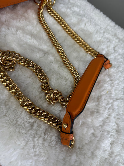 FENDI Vitello Grace Kan I crossbody Leather red