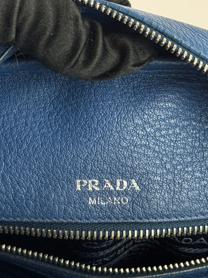 Prada Vitello Phenix Bowling Bag Talco