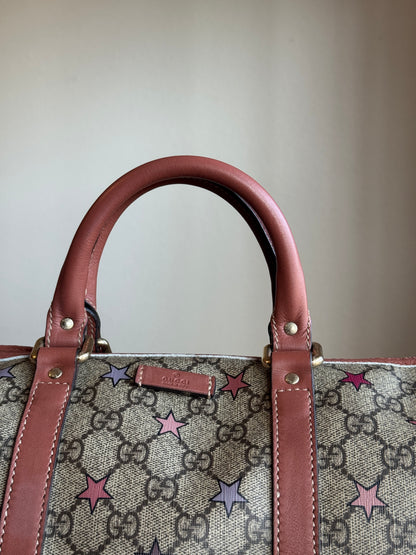 GUCCI Boston Star Limited Edition Coated canvas Pink