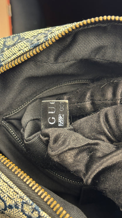 Gucci Front Zip Messenger Navy