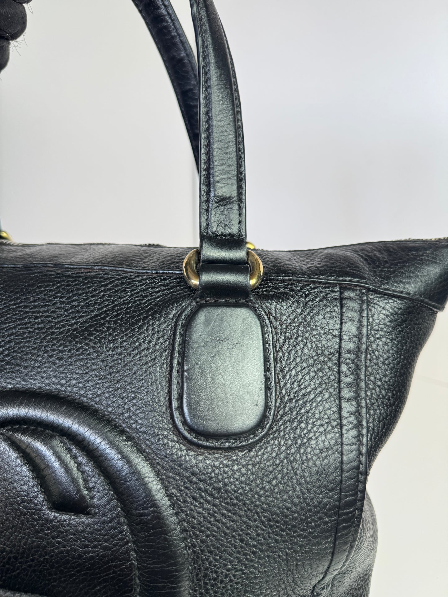 GUCCI Soho Zip Tote Leather Small