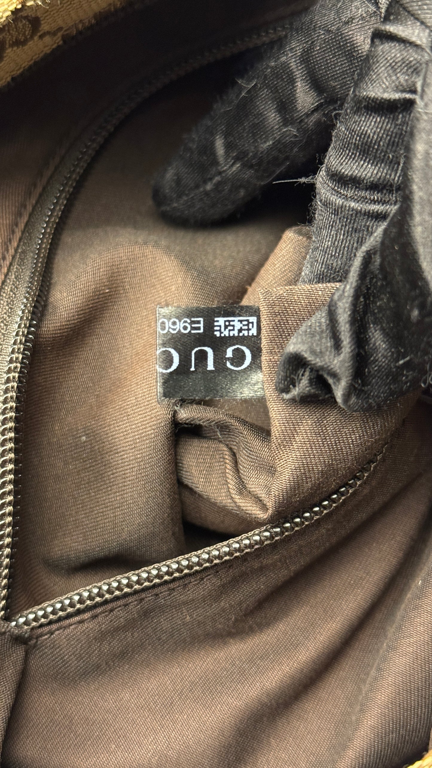 Gucci Flat  Crossbody GG Canvas Web Strap Brown