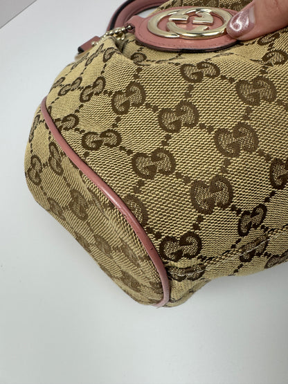 Gucci Sukey Tote GG Canvas Shoulder bag Pink