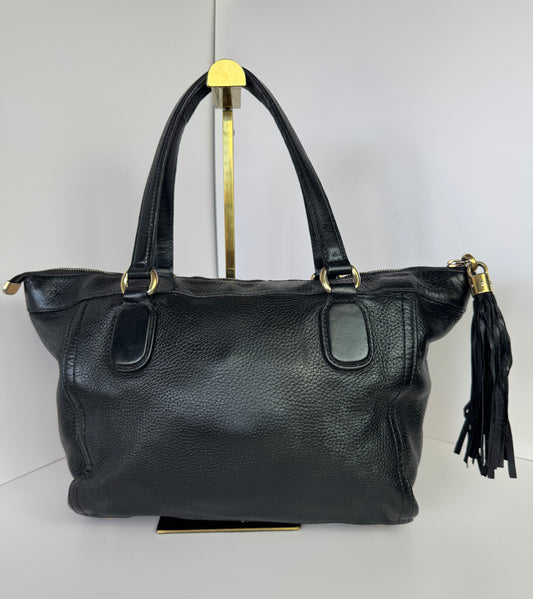 GUCCI Soho Zip Tote Leather Small