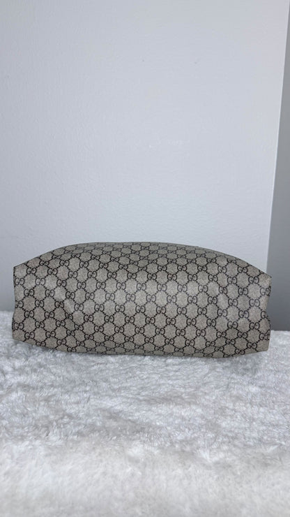GUCCI Tote medium GG Supreme Coated canvas Dark Grey