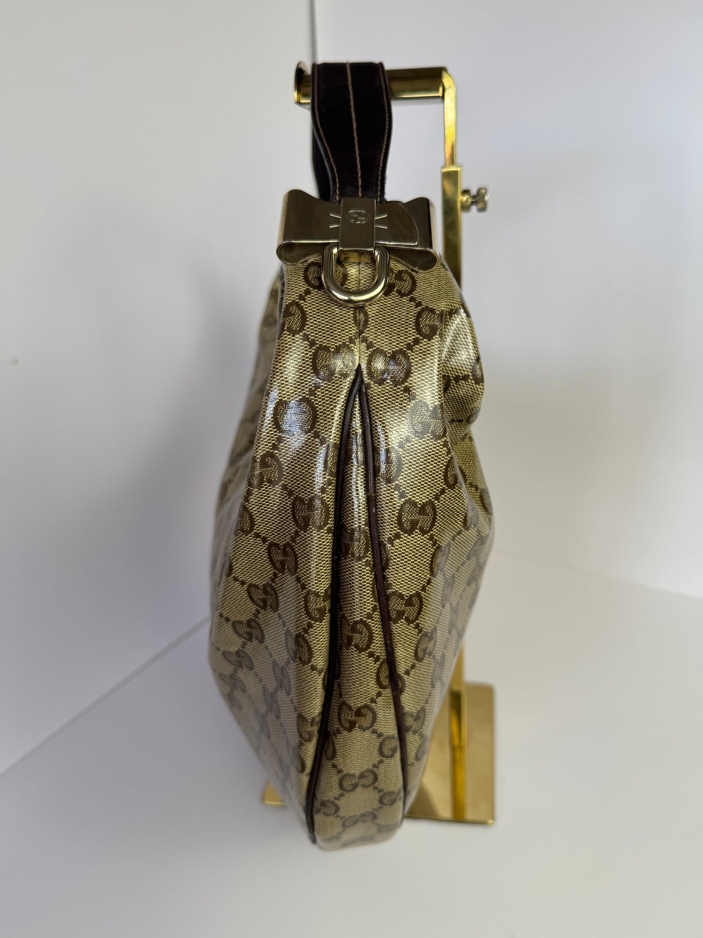 GUCCI GG Crystal Canvas Duchessa Hobo Bag