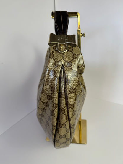 GUCCI GG Crystal Canvas Duchessa Hobo Bag