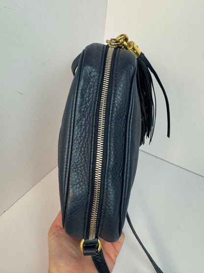 Gucci Soho Disco Camera bag in Navy leather Crossbody