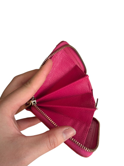 WA4👛Dior Long wallet zippy Red (COA Included) retail $1350