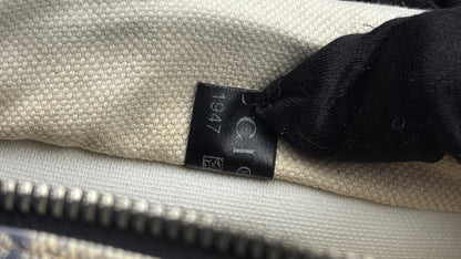 Gucci Front Zip Messenger GG Coated Canvas Navy