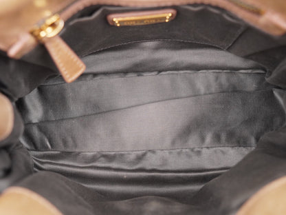 Miumiu Matelassé Leather Handbag Beige
