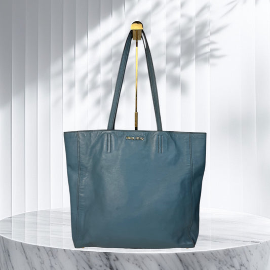 Miu Miu Leather Tote Bag