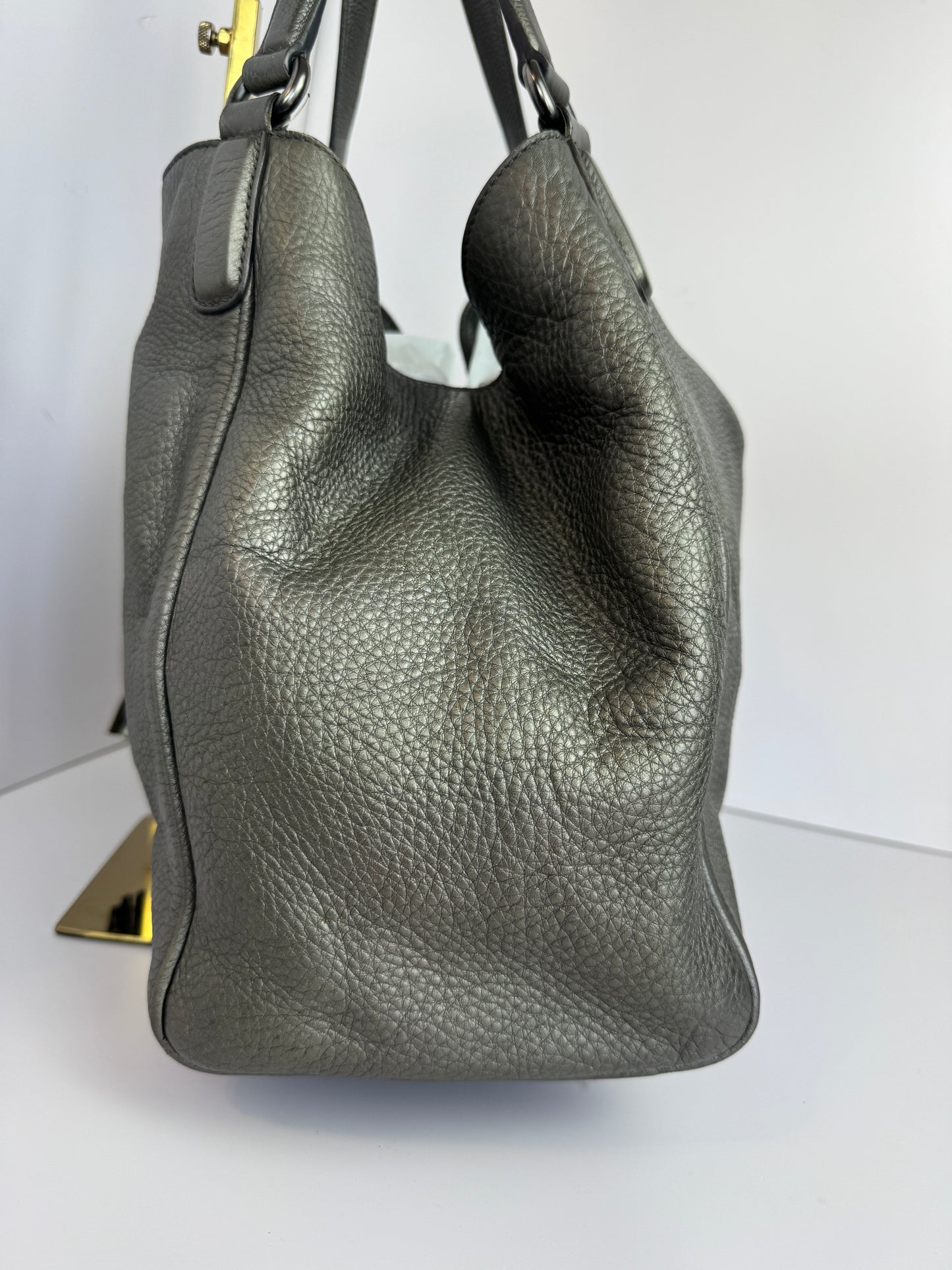Gucci Soho Leather medium Grey  Bag