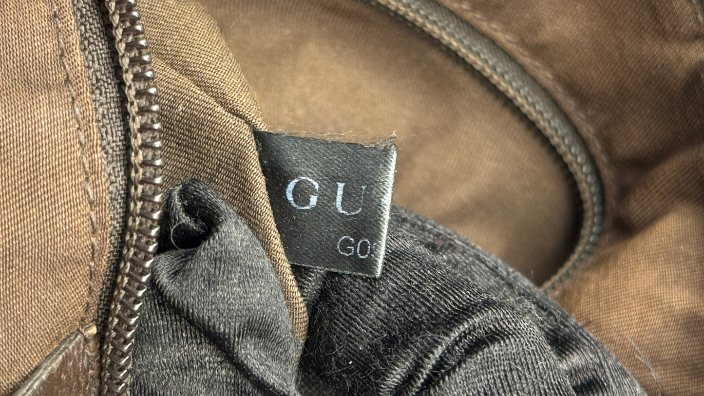 Gucci Half-Moon Wen Strap hobo brown