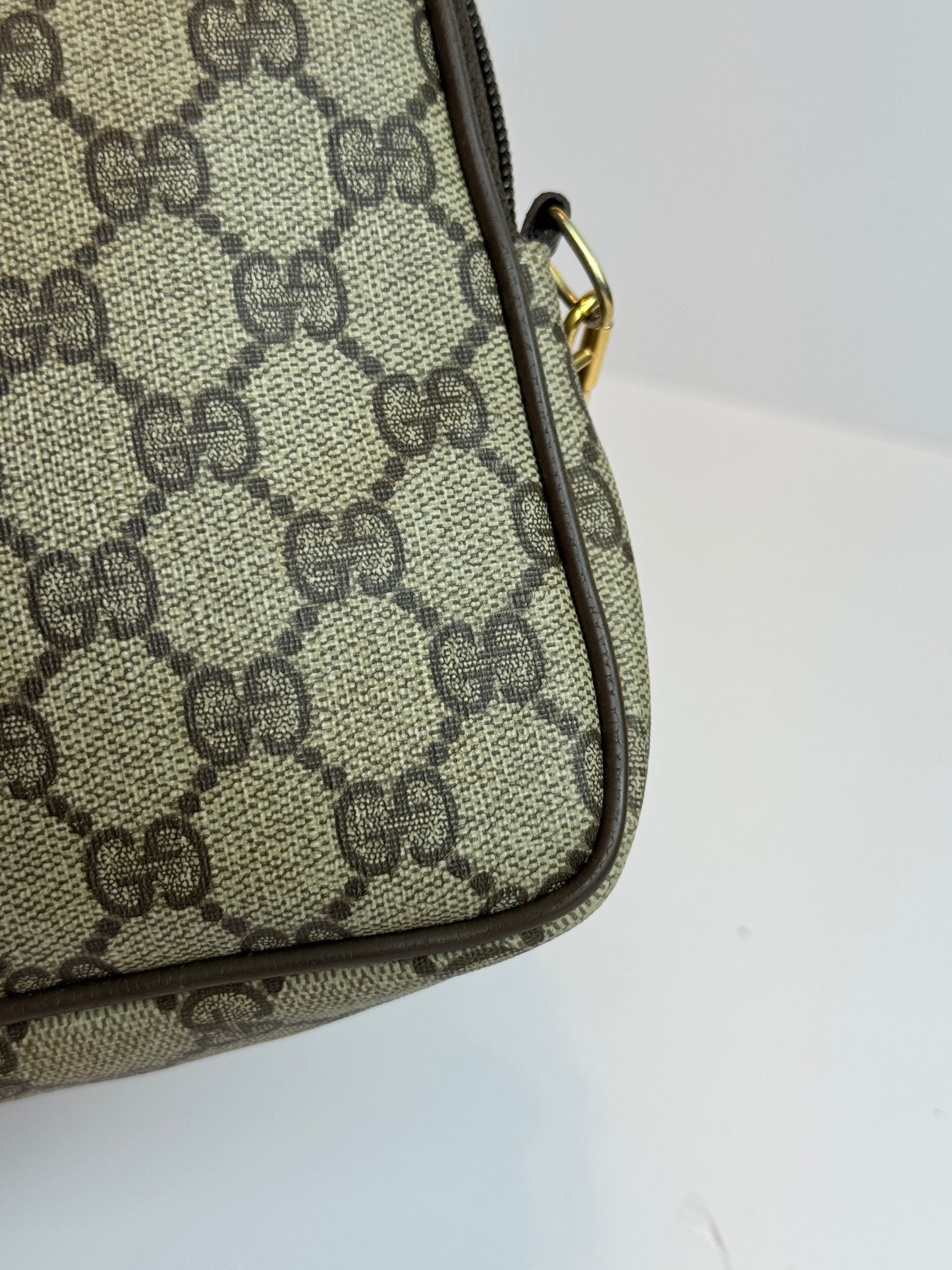 GUCCI Vintage Crossbody GG Coated Canvas