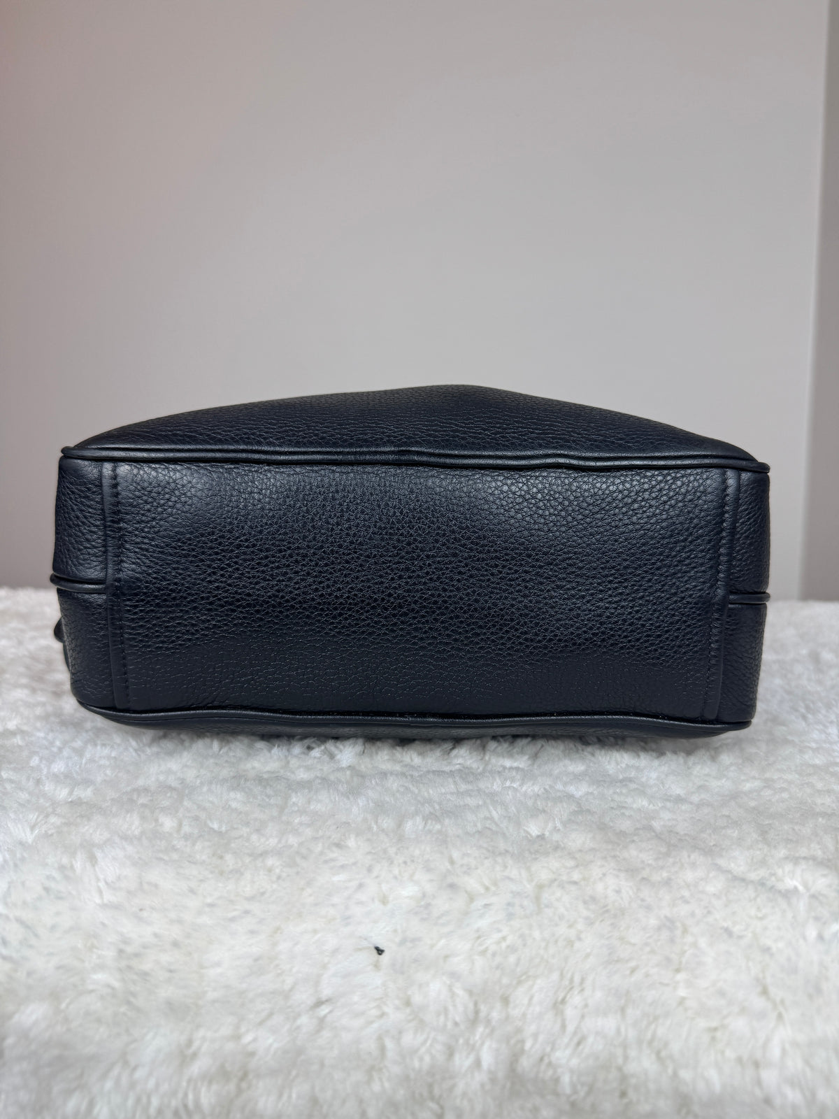 PRADA Double Zip Camera Vitello Daino Black