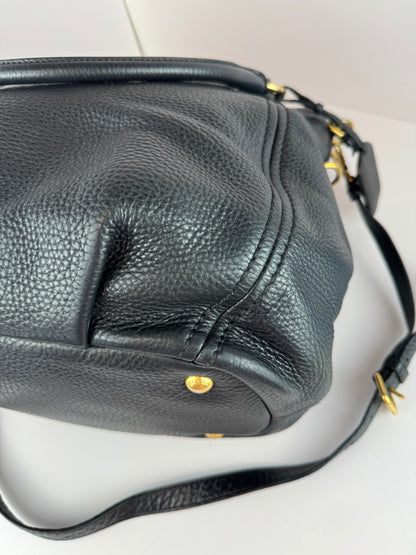 Prada Vitello Daino Zip Tote Nero Black